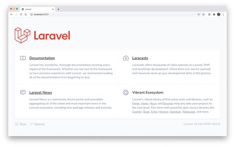 laravel new project.